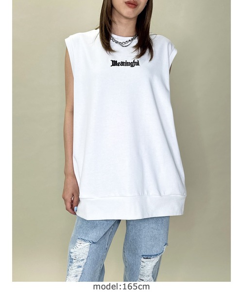 EGOIST（エゴイスト）の「オーバータンクトップ（タンクトップ・レディース・グレー/ブラック/ホワイト・FREE）」の20枚目の写真