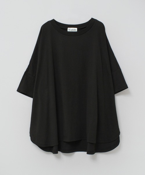 RNA-N(アールエヌエーエヌ)の「M2493 ルーズワイドT(Tシャツ/カットソー・レディース・レッド/グレイッシュベージュ/ブラック/オフホワイト・FREE)」の7枚目の写真