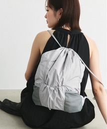 ad thie（アドティエ）の「ポケット付き ナイロンナップサック（バックパック/リュック）」