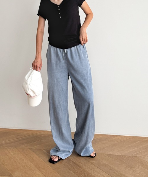 CANAL JEAN El mar 起毛チェックイージーパンツ CANAL JEAN（キャナルジーン）の「El mar 起毛チェックイージー