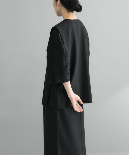 KBF(ケイビーエフ)の「『WEB限定』セパレートベストワンピース(ワンピース・レディース・ブラック/ブラウン/ベージュ・ONE)」の5枚目の写真