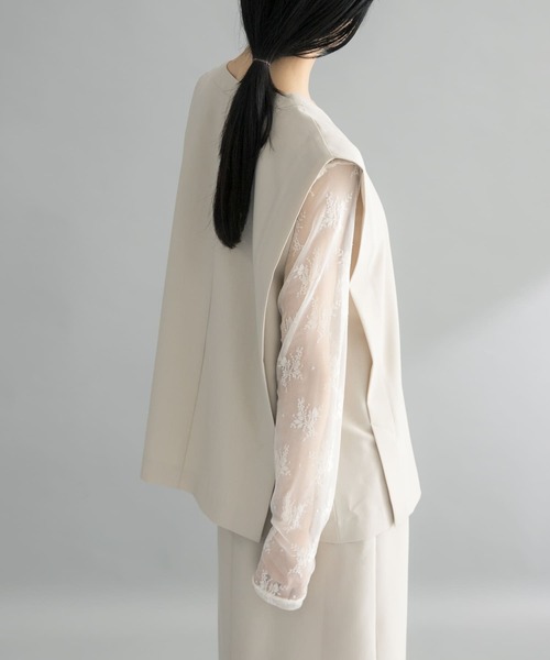 KBF(ケイビーエフ)の「『WEB限定』セパレートベストワンピース(ワンピース・レディース・ブラック/ブラウン/ベージュ・ONE)」の11枚目の写真