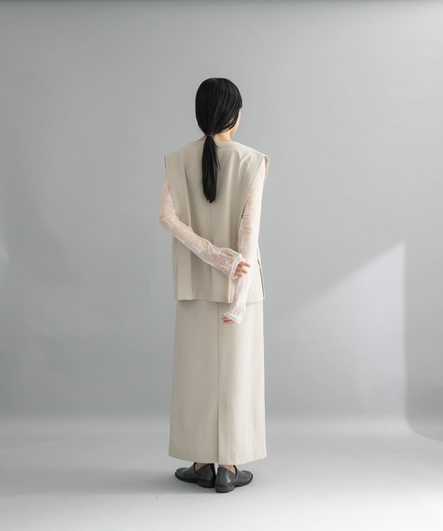 KBF(ケイビーエフ)の「『WEB限定』セパレートベストワンピース(ワンピース・レディース・ブラック/ブラウン/ベージュ・ONE)」の14枚目の写真