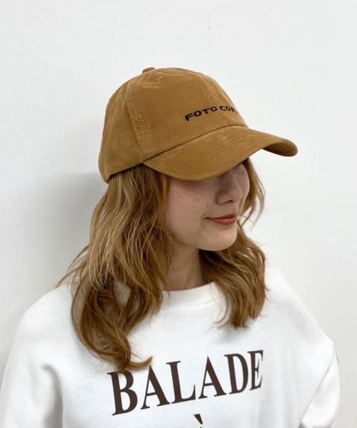 La Maison de Lyllis（メゾンドリリス）の「【La Maison de Lyllis/ラ メゾン ド リリス】FOTO CAP ロゴキャップ（キャップ・レディース・グリーン/クリーム/ブラック/キャメル/レッド・フリー）」の14枚目の写真