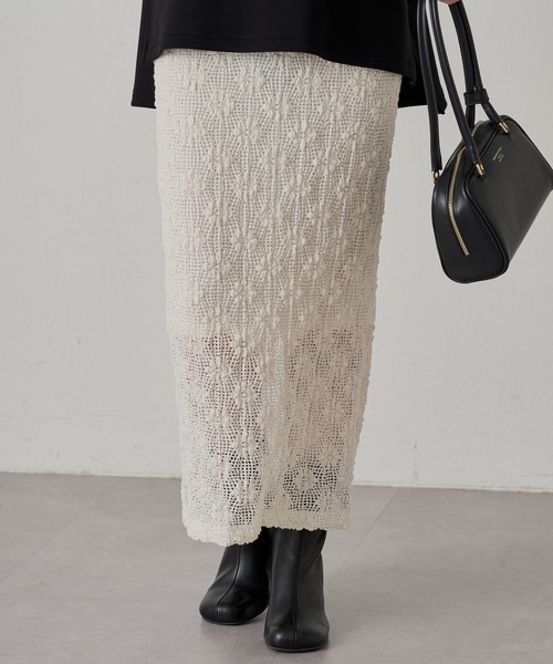 LOUNGEDRESS ペイズリーレーススカート Loungedress（ラウンジドレス） スカート レーススカート : ZOZOTOWN