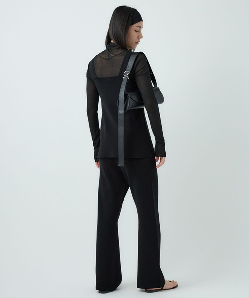 Chaosカオス シルクコンフレアタンク 黒 Chaos シルクコンフレアタンク Chaos(カオス)⁄シルクコンフレアタンク