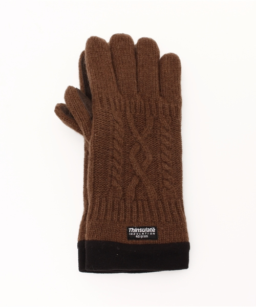 Urban Research Doors Mens アーバンリサーチ ドアーズ メンズ の Doors シンサレートケーブルニットグローブ 手袋 Wear