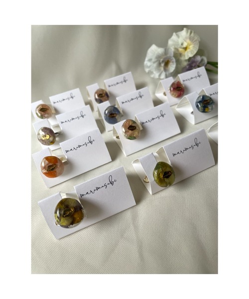 tone（トーン）の「【marumusubi】viola リング(MA)（リング・レディース・オレンジ/ブルー/パープル/イエロー/ブラウン/ピンク・FREE）」の7枚目の写真