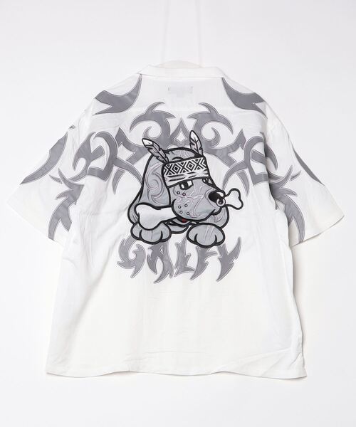 GALFY(ガルフィー)の「『GALFY/ガルフィー』部族長シャツ【Z】(シャツ/ブラウス・レディース・ブラック/グレイッシュベージュ/オフホワイト・L/XL)」の20枚目の写真