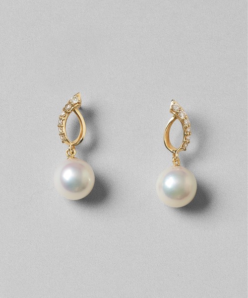 極美品☆ミキモト パールピアス K18 ホワイトゴールド 楽天市場】ミキモト アコヤパール ピアス 7.8mm ダイヤモンド K18YG