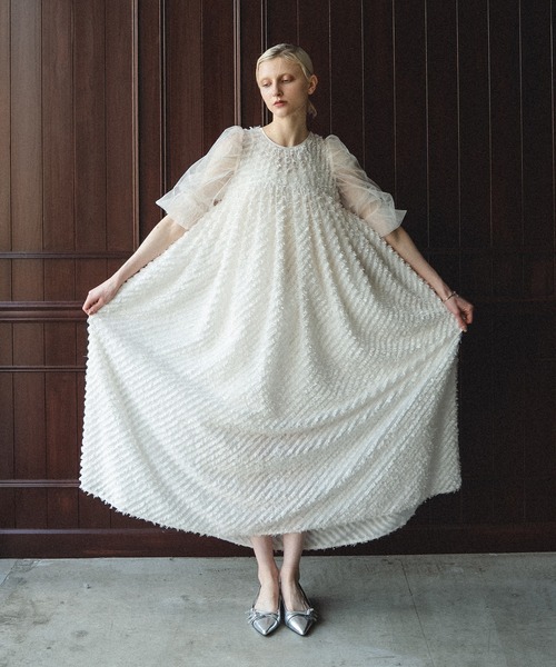 et.UNiVER（エトユニベール）の「Velvet mist dress（ドレス）」 - WEAR