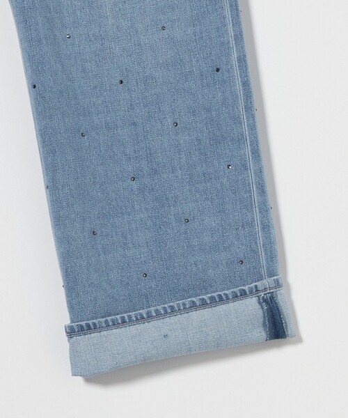 UNITED ARROWS（ユナイテッドアローズ）の「コットンビジューデニムパンツ（デニムパンツ・レディース・ブラック/ライトブルー・36/38/34）」の20枚目の写真