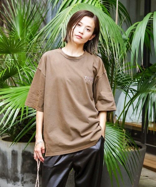 THRASHER（スラッシャー）の「MAGAZINE COVER PIGMENT S/S T-SHIRTS/スラッシャーバッグプリントピグメント半袖T-シャツ（Tシャツ/カットソー・メンズ・ブラウン/グレー/チャコールグレー・MEDIUM/LARGE/X-LARGE）」の19枚目の写真