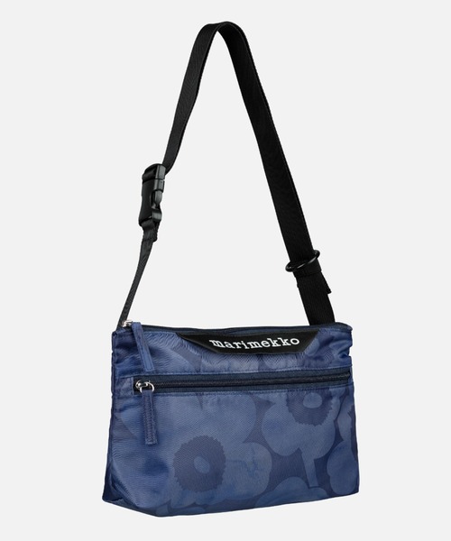 marimekko（マリメッコ）の「Unikko / Neat Crossbody  S shoulder bag（ショルダーバッグ・レディース・ベージュ/ダークブルー・FREE）」の7枚目の写真