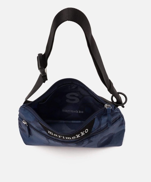 marimekko（マリメッコ）の「Unikko / Neat Crossbody  S shoulder bag（ショルダーバッグ・レディース・ベージュ/ダークブルー・FREE）」の8枚目の写真