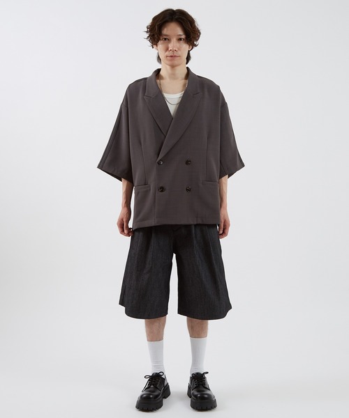 improves（インプローブス）の「ライン 半袖 テーラードジャケット（テーラードジャケット・メンズ・チャコール/ブラウン/ブラック・SMALL/MEDIUM/LARGE）」の13枚目の写真