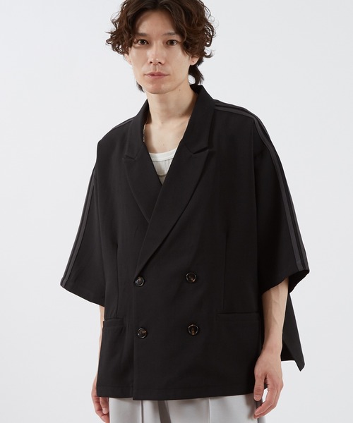 improves（インプローブス）の「ライン 半袖 テーラードジャケット（テーラードジャケット・メンズ・チャコール/ブラウン/ブラック・SMALL/MEDIUM/LARGE）」の4枚目の写真