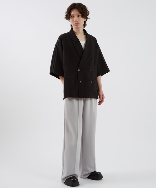 improves（インプローブス）の「ライン 半袖 テーラードジャケット（テーラードジャケット・メンズ・チャコール/ブラウン/ブラック・SMALL/MEDIUM/LARGE）」の7枚目の写真