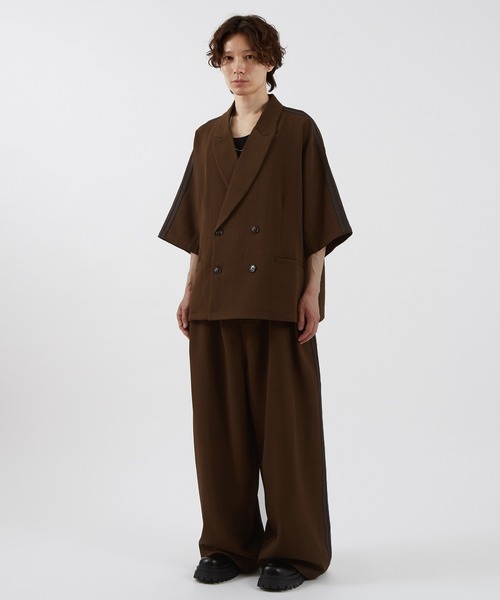 improves（インプローブス）の「ライン 半袖 テーラードジャケット（テーラードジャケット・メンズ・チャコール/ブラウン/ブラック・SMALL/MEDIUM/LARGE）」の15枚目の写真