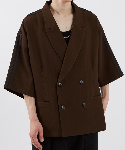 improves（インプローブス）の「ライン 半袖 テーラードジャケット（テーラードジャケット・メンズ・チャコール/ブラウン/ブラック・SMALL/MEDIUM/LARGE）」の16枚目の写真