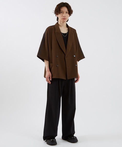 improves（インプローブス）の「ライン 半袖 テーラードジャケット（テーラードジャケット・メンズ・チャコール/ブラウン/ブラック・SMALL/MEDIUM/LARGE）」の18枚目の写真