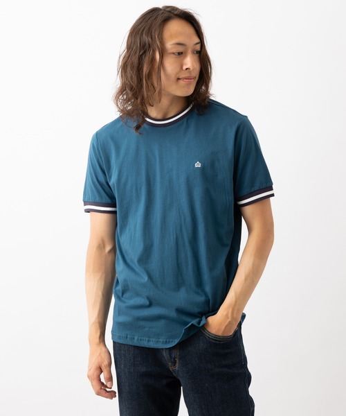 merc london(メルクロンドン)の「Merc London メルクロンドン ピュアコットンジャージーTシャツ(Tシャツ/カットソー・メンズ・チャコールグレー/ブルー・MEDIUM/LARGE/X-LARGE/SMALL)」の2枚目の写真