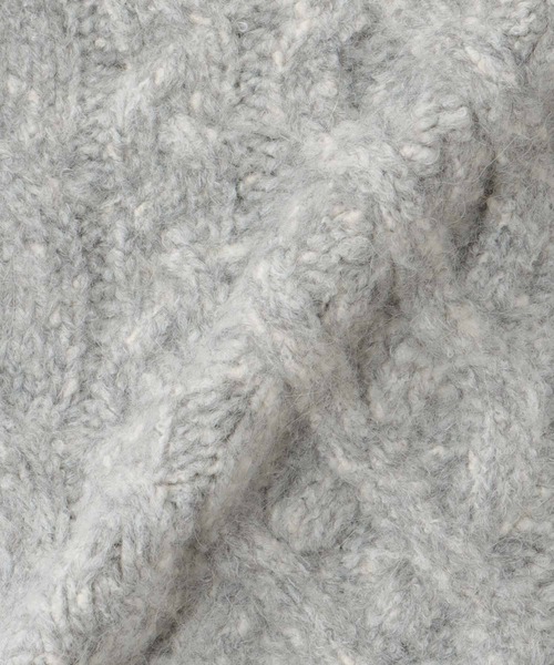 DRESSLAVE（ドレスレイブ）の「mix cable melange knit(ミックスケーブルメランジニット)（ニット/セーター・レディース・ピンク/グレー・38）」の20枚目の写真