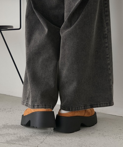 forksy.（フォルクシー）の「【forksy.】ボリュームソールサボサンダル（サンダル・レディース・ブラック/キャメル・M/L）」の17枚目の写真