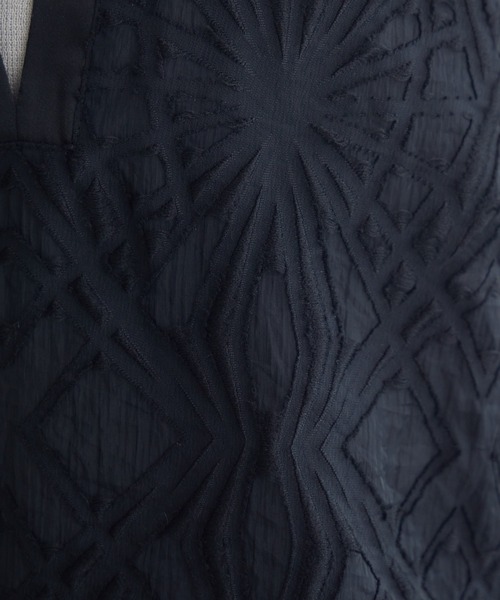 KATHARINE ROSS（キャサリンロス）の「【PILLINI/ピリーニ】Vネックレースブラウス（シャツ/ブラウス・レディース・ブラック/オフホワイト・MEDIUM）」の10枚目の写真