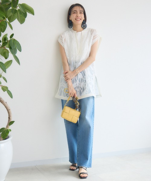 KATHARINE ROSS（キャサリンロス）の「【PILLINI/ピリーニ】Vネックレースブラウス（シャツ/ブラウス・レディース・ブラック/オフホワイト・MEDIUM）」の13枚目の写真