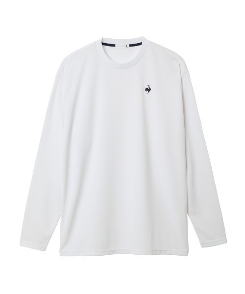 le coq sportif（ルコックスポルティフ）の「【ルコックスポルティフ】エコペット素材/吸汗速乾/UVカットロンT（Tシャツ/カットソー・メンズ・グレー/ネイビー/ホワイト/ブルー/ブラック・XL/L/M/S/XXL）」の2枚目の写真