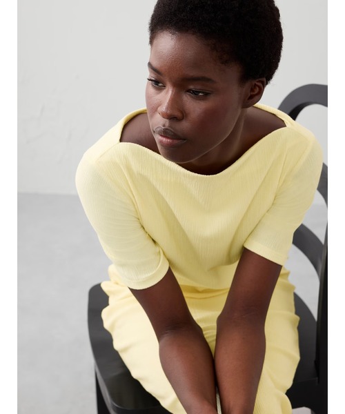 セール】BANANA REPUBLIC FACTORY STORE クリンクルニットミディ