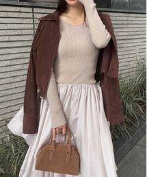 FRAY I.D | ステンカラードロストギャザーブルゾン(ブルゾン)