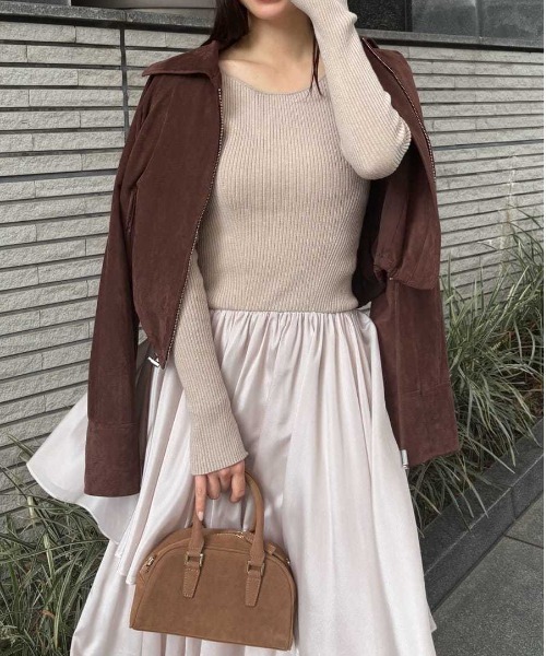 ステンカラードロストギャザーブルゾン（ブルゾン）｜FRAY I.D（フレイ