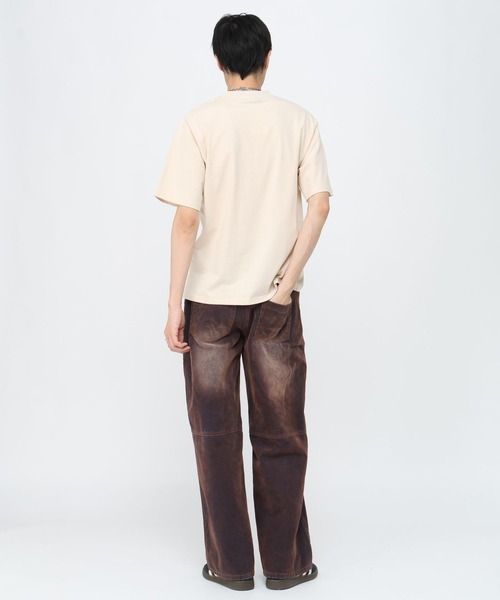 LAND MUSEUM（ランドミュージアム）の「LAND MUSEUM／レターロゴＴ（Tシャツ/カットソー・メンズ・ブラック/アイボリー・MEDIUM/LARGE）」の5枚目の写真