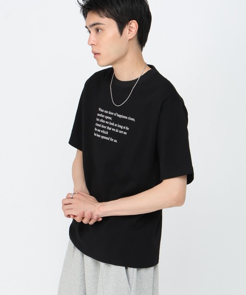 LAND MUSEUM（ランドミュージアム）の「LAND MUSEUM／レターロゴＴ（Tシャツ/カットソー・メンズ・ブラック/アイボリー・MEDIUM/LARGE）」の12枚目の写真