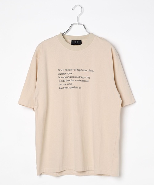 LAND MUSEUM（ランドミュージアム）の「LAND MUSEUM／レターロゴＴ（Tシャツ/カットソー・メンズ・ブラック/アイボリー・MEDIUM/LARGE）」の14枚目の写真