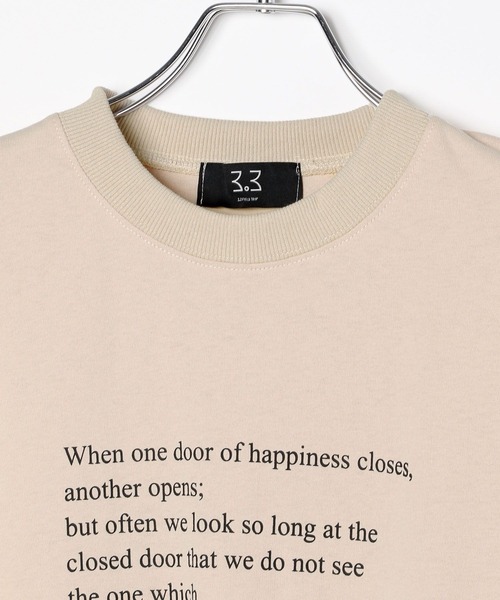 LAND MUSEUM（ランドミュージアム）の「LAND MUSEUM／レターロゴＴ（Tシャツ/カットソー・メンズ・ブラック/アイボリー・MEDIUM/LARGE）」の16枚目の写真