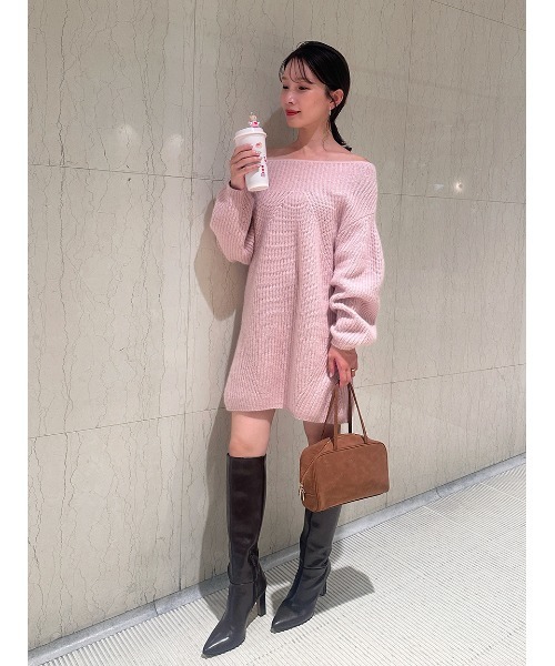 SNIDEL HOME（スナイデルホーム）の「スウェードボストンバッグ（ボストンバッグ・レディース・ブラウン/ピンク/アイボリー・F）」の18枚目の写真