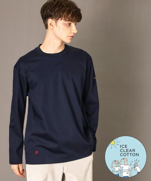 DRESSTERIOR(ドレステリア)の「【接触冷感/抗菌防臭/消臭】ICE CLEAR COTTON クルーネックロンT(Tシャツ/カットソー・メンズ・ブラック/ホワイト/ネイビー・90/92/91/94)」の3枚目の写真