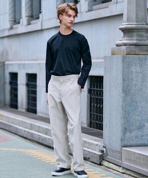 DRESSTERIOR(ドレステリア)の「【接触冷感/抗菌防臭/消臭】ICE CLEAR COTTON クルーネックロンT(Tシャツ/カットソー・メンズ・ブラック/ホワイト/ネイビー・90/92/91/94)」の6枚目の写真