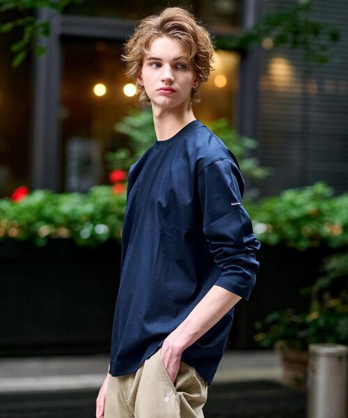DRESSTERIOR(ドレステリア)の「【接触冷感/抗菌防臭/消臭】ICE CLEAR COTTON クルーネックロンT(Tシャツ/カットソー・メンズ・ブラック/ホワイト/ネイビー・90/92/91/94)」の17枚目の写真