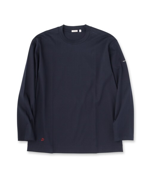 DRESSTERIOR(ドレステリア)の「【接触冷感/抗菌防臭/消臭】ICE CLEAR COTTON クルーネックロンT(Tシャツ/カットソー・メンズ・ブラック/ホワイト/ネイビー・90/92/91/94)」の9枚目の写真