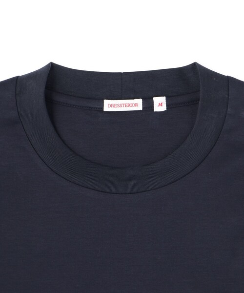 DRESSTERIOR(ドレステリア)の「【接触冷感/抗菌防臭/消臭】ICE CLEAR COTTON クルーネックロンT(Tシャツ/カットソー・メンズ・ブラック/ホワイト/ネイビー・90/92/91/94)」の8枚目の写真