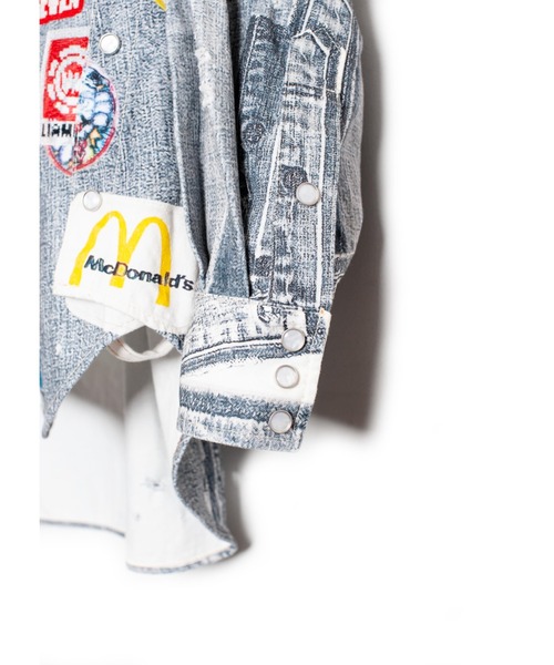 SEVESKIG（セヴシグ）の「SEVESKIG/セブシグ/転写 LS SHIRTS_SH-SV-NRS-1001（シャツ/ブラウス・メンズ・ブラック/インディゴブルー・SMALL/MEDIUM/LARGE/X-LARGE）」の7枚目の写真