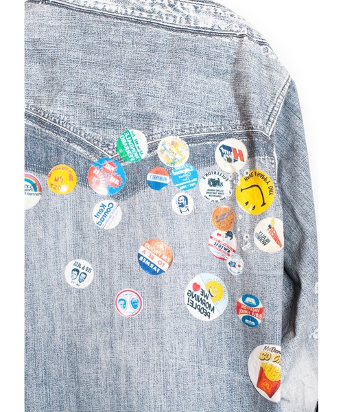 SEVESKIG（セヴシグ）の「SEVESKIG/セブシグ/転写 LS SHIRTS_SH-SV-NRS-1001（シャツ/ブラウス・メンズ・ブラック/インディゴブルー・SMALL/MEDIUM/LARGE/X-LARGE）」の8枚目の写真