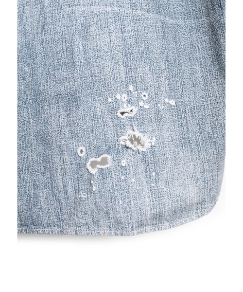 SEVESKIG（セヴシグ）の「SEVESKIG/セブシグ/転写 LS SHIRTS_SH-SV-NRS-1001（シャツ/ブラウス・メンズ・ブラック/インディゴブルー・SMALL/MEDIUM/LARGE/X-LARGE）」の9枚目の写真