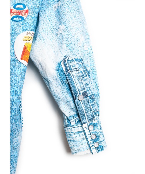 SEVESKIG（セヴシグ）の「SEVESKIG/セブシグ/転写 LS SHIRTS_SH-SV-NRS-1001（シャツ/ブラウス・メンズ・ブラック/インディゴブルー・SMALL/MEDIUM/LARGE/X-LARGE）」の15枚目の写真