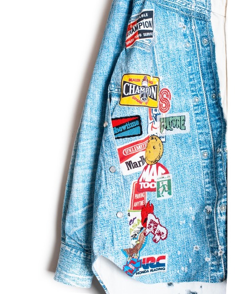 SEVESKIG（セヴシグ）の「SEVESKIG/セブシグ/転写 LS SHIRTS_SH-SV-NRS-1001（シャツ/ブラウス・メンズ・ブラック/インディゴブルー・SMALL/MEDIUM/LARGE/X-LARGE）」の19枚目の写真