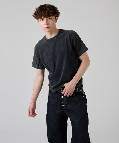 kutir(クティール)の「VINTAGELIKE PANEL DESIGN TEE/ヴィンテージライク切り替えデザインTEE(Tシャツ/カットソー・メンズ・ネイビー/グレー/ブラック・LARGE/MEDIUM)」の22枚目の写真